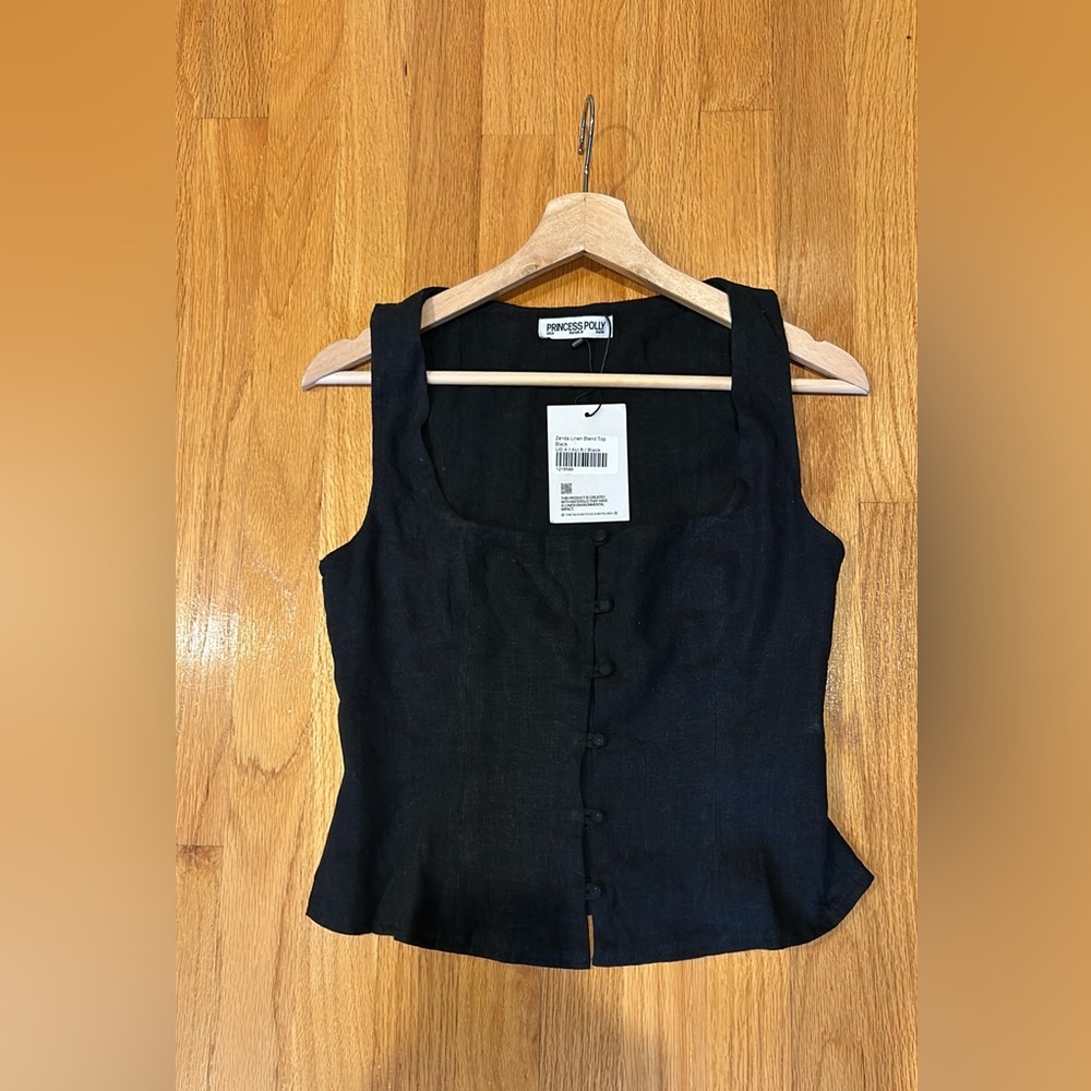 New with tags Princess poly Zenda linen blend to US4